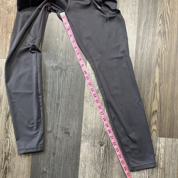 New Balance Leggings Womens Medium Gray Lightning Dry Running Yoga Gym Athletic - Picture 6 of 8